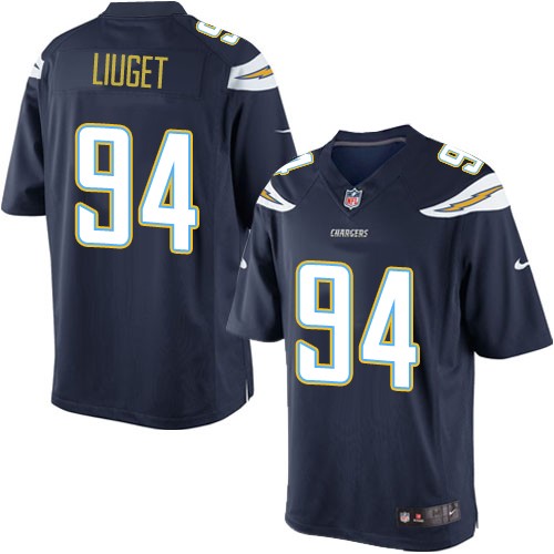 Men's Limited Corey Liuget Nike Jersey Navy Blue Home - #94 NFL Los Angeles Chargers